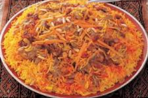 الأرز مع لحم الغنم والبطاطا على الطريقة السعودية0